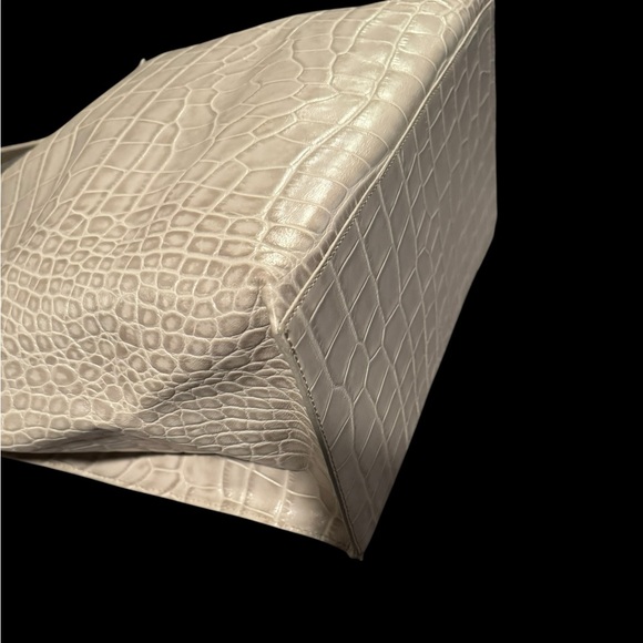 FURLA Croc-Embossed Leather Handbag - Picture 7 of 9